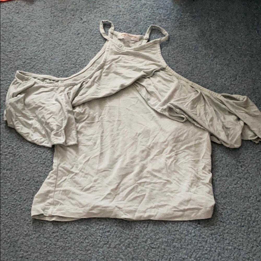 Don’t Ask Why off the shoulder tank